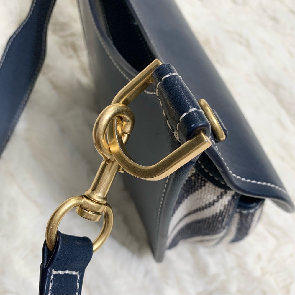 Tory Burch James Awning stripe saddle bag - Picture 14 of 16